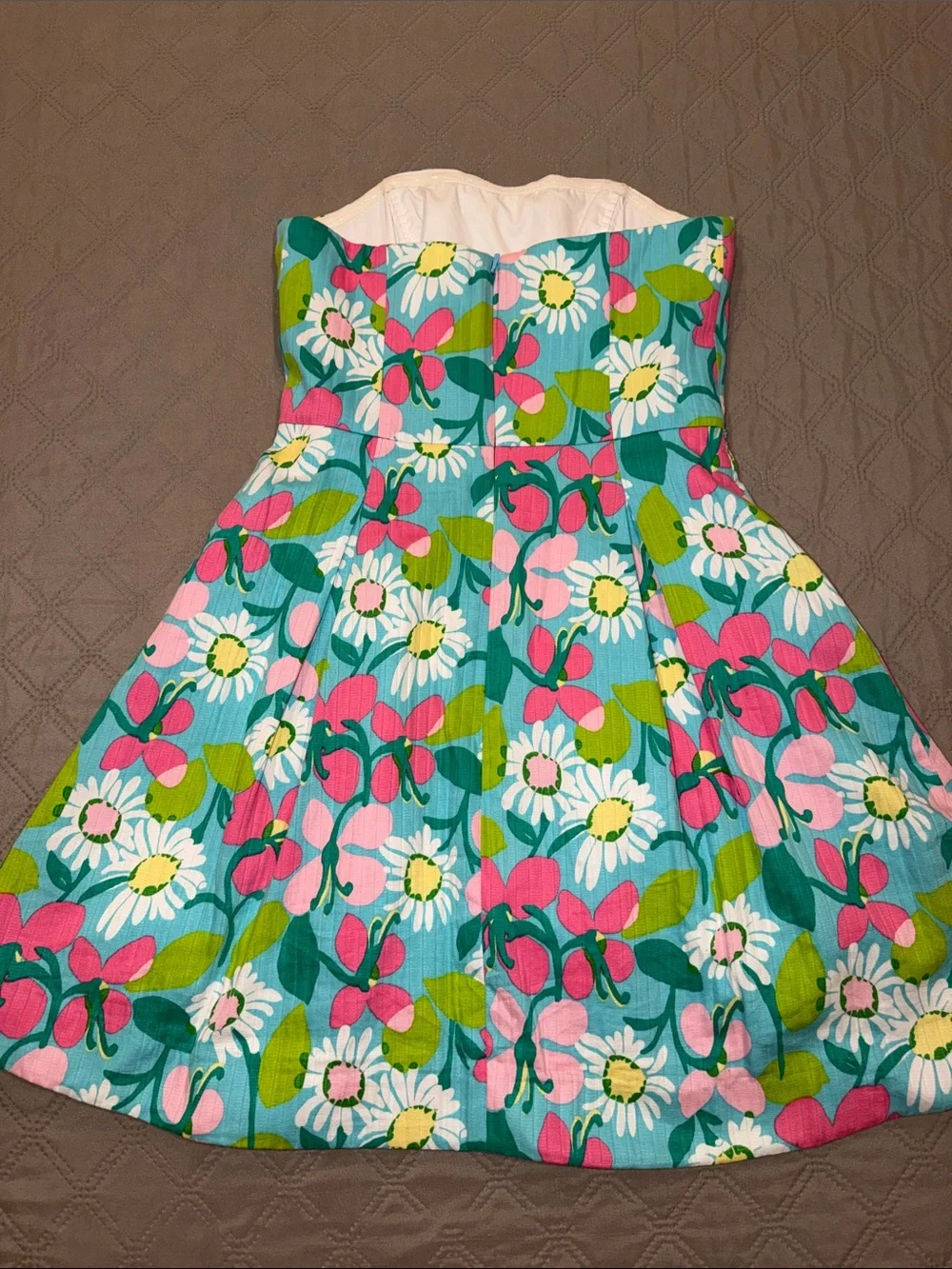 Lilly Pulitzer Turquoise Mini Dress. - Picture 7 of 16